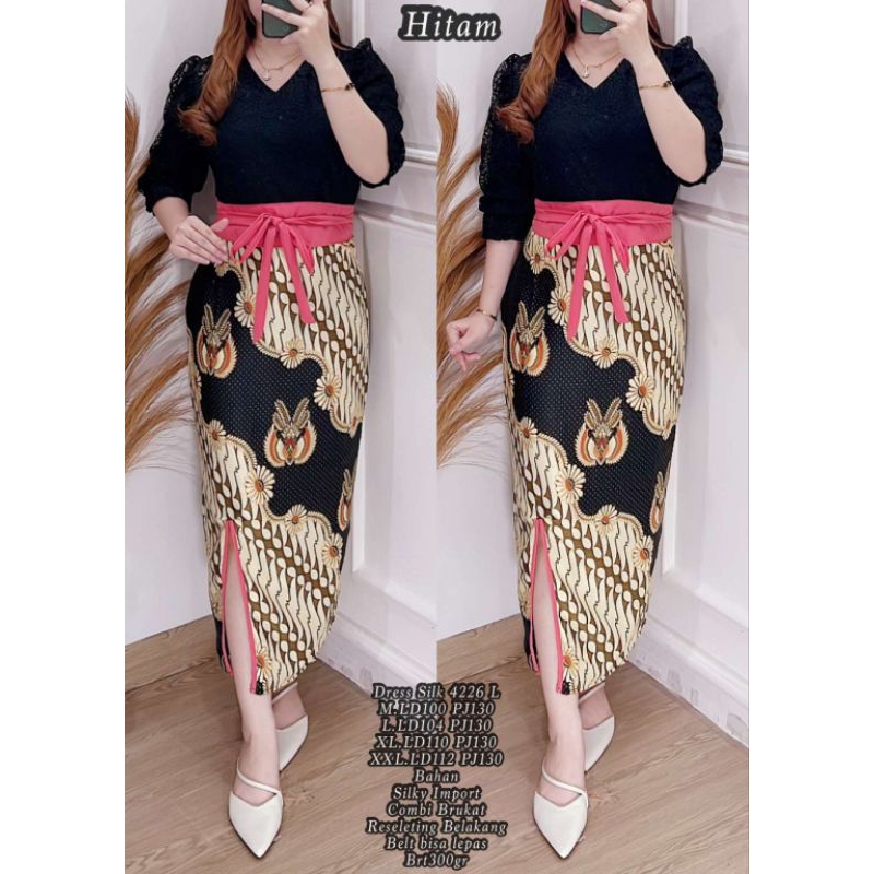 Dres Silk 4226l Dress Silky Import 4226