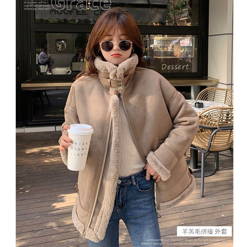 COAT SUEDE WANITA PREMIUM WINTER MUSIM DINGIN