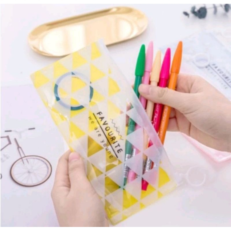 

Tempat Pensil Zipper Pouch Kosmetik Zipper Bag Zip Lock