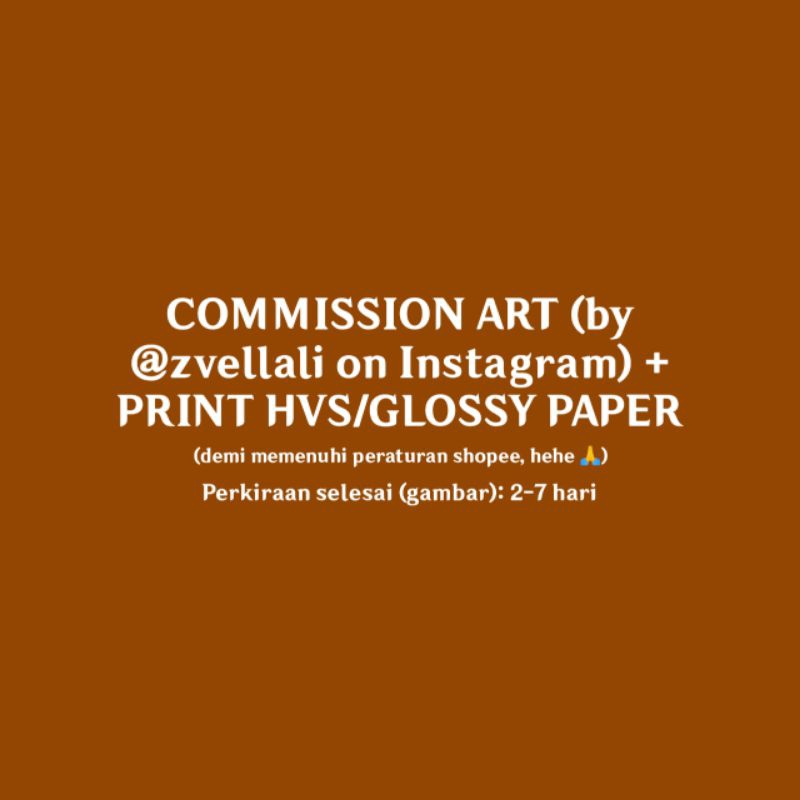 

Commission Art (by @zvellali) + Print
