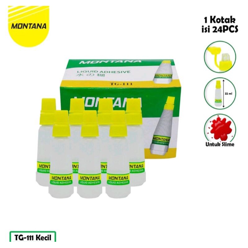 

(24pcs) lem kertas tube cair MONTANA TG-111 22ml