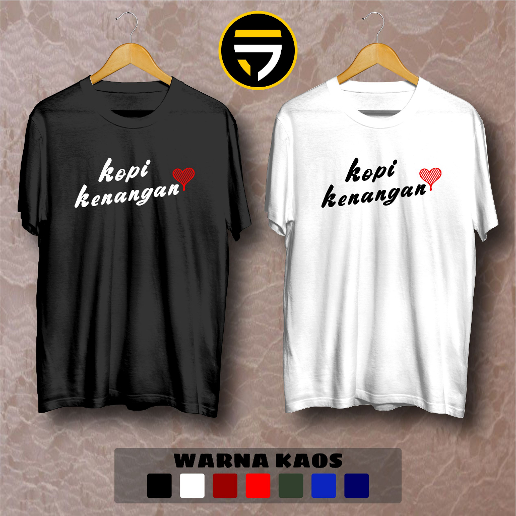 Kaos Kopi Kenangan Logo Bahan Premium