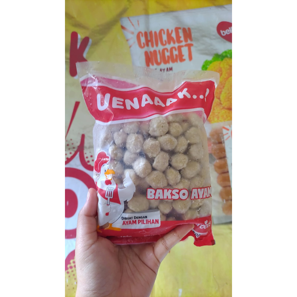 

bakso ayam belfoods mini isi 100pcs 500gr