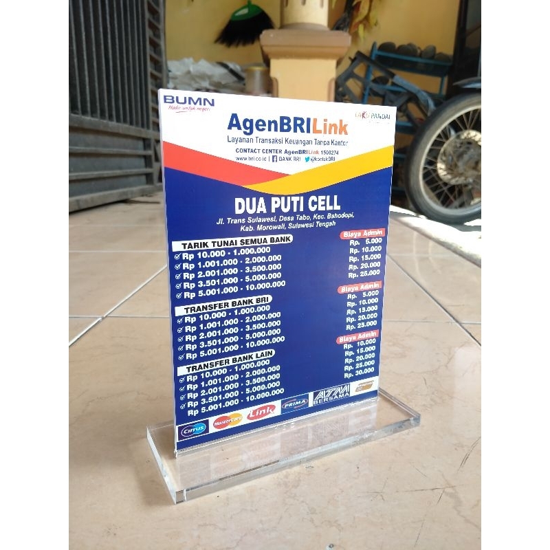 

AKRILIK TEBAL PAPAN MEJA AGEN BRI DAFTAR HARGA