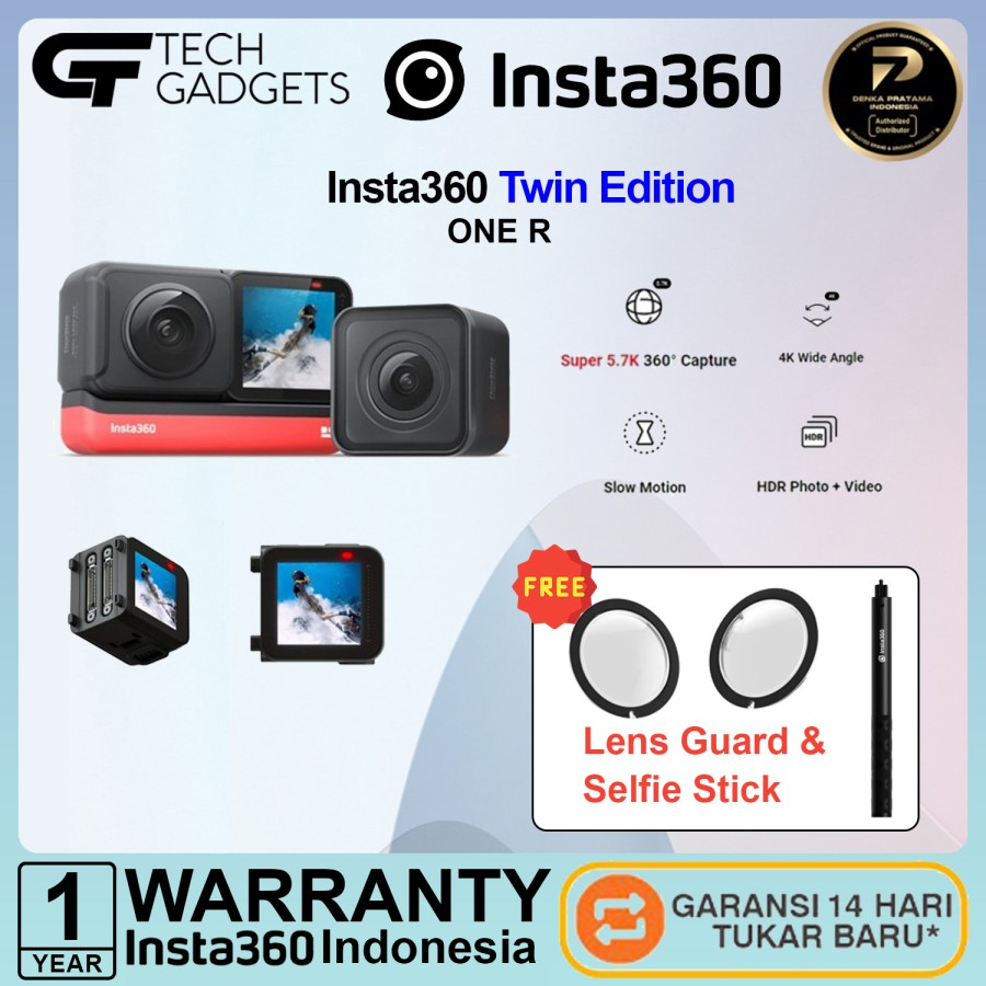Insta360 One R Twin Edition / Insta 360 One R Twin / kamera action - Garansi 1 Tahun