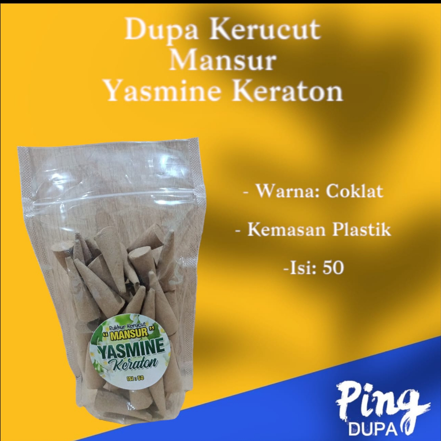 Dupa Melati Kerucut Mansur Yasmine Keraton