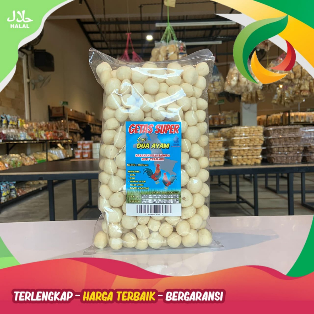 

GETAS SUPER CAP DUA AYAM BULAT 100GR KHAS BANGKA