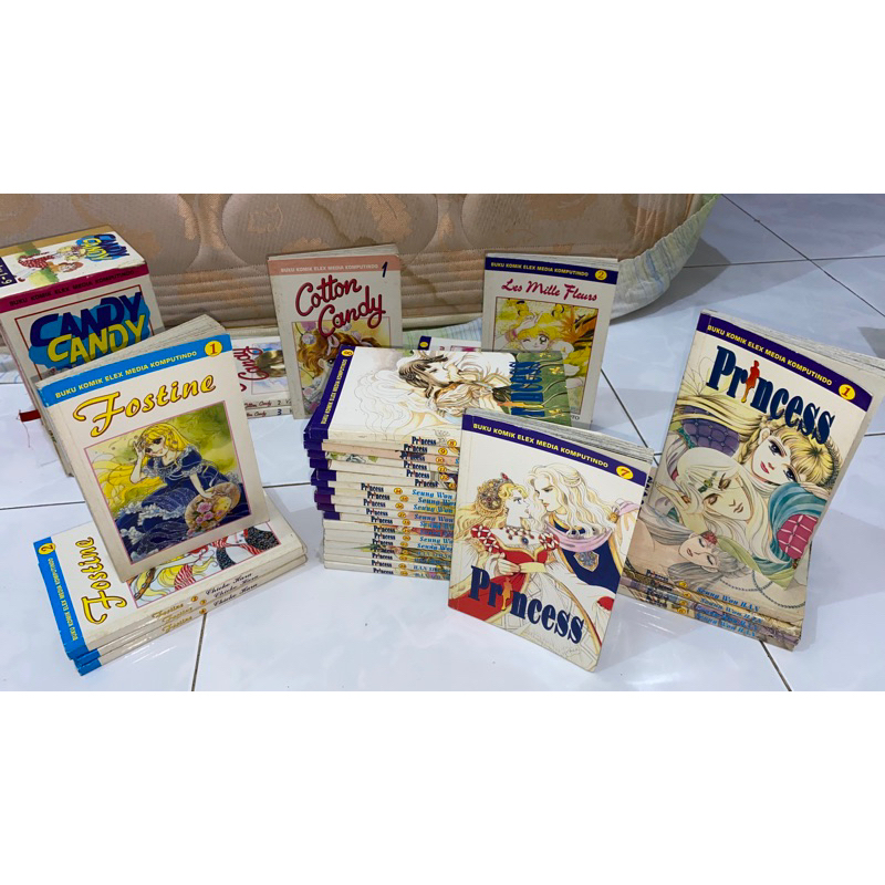KOMIK JADUL MURAH OBRAL - COTTON CANDY CANDY FOSTINE PRINCESS LES MILLE FLEURS