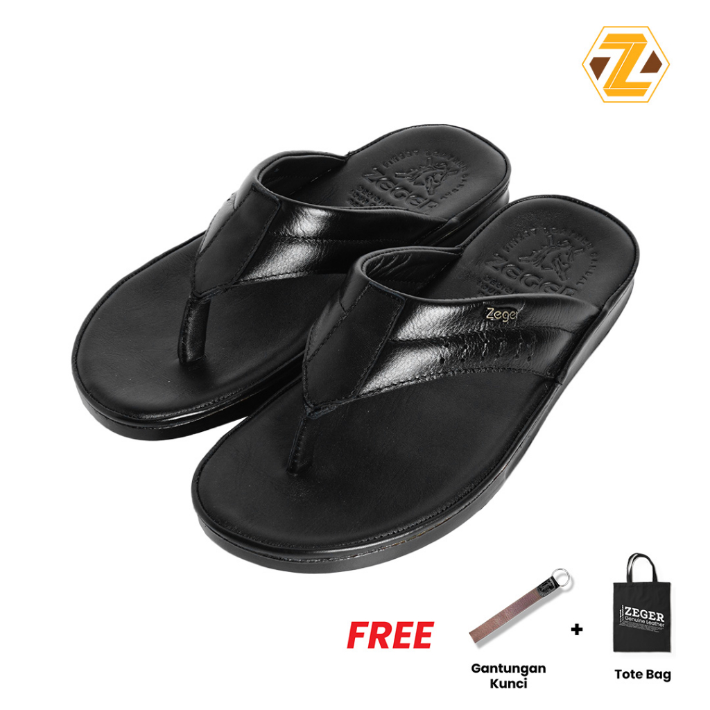 ZEGER Sandal Jepit Kulit Pria - CF 554