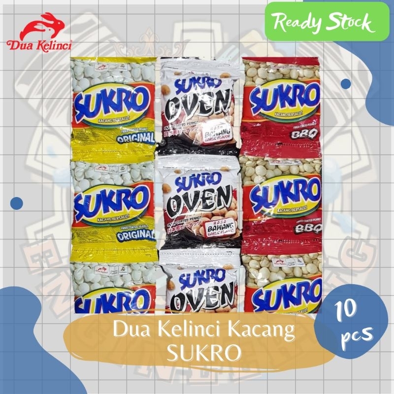 

Dua Kelinci Kacang Sukro Renceng isi 10 psc