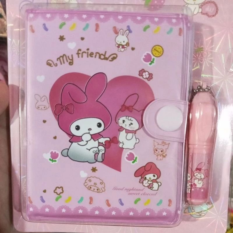 

BUKU MEMO KECIL NOTE BOOK MINI BUKU CATATAN KECIL KARAKTER KARTUN LUCU+PULPEN KECIL