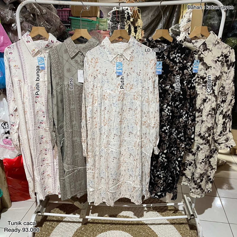 TUNIK BAHAN KATUN RAYON KODE TUNIK CACA