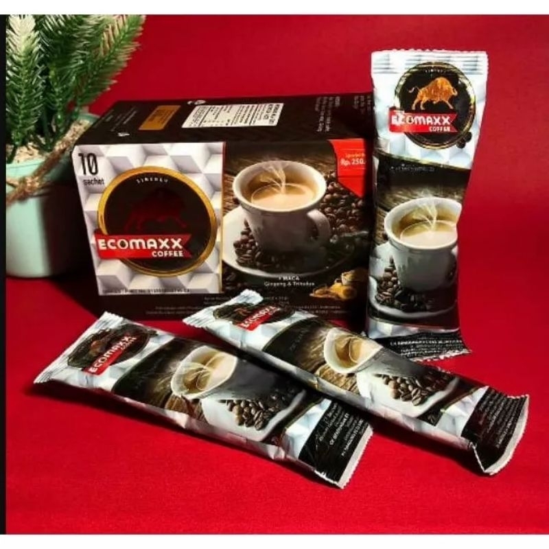 ECOMAXX COFEE KOPI PENAMBAH STAMINA PRIA DAN WANITA  100 % ORIGINAL