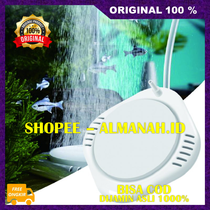 [BISA COD] Nano Aerator Aquarium Bubble Maker Alat Pembuat Gelembung Halus Aquarium Batu Gelembung A
