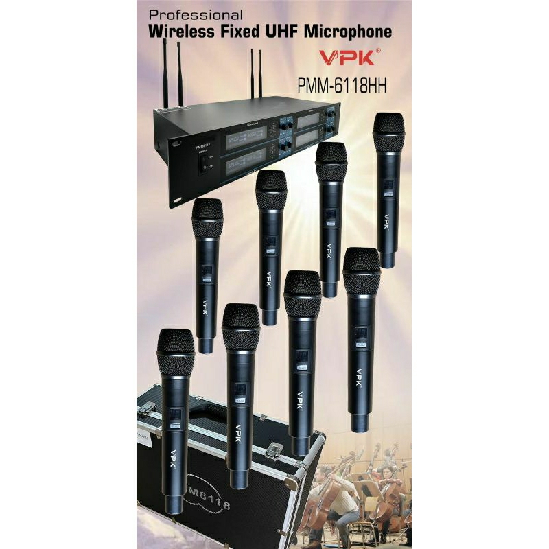 Mic wireless 8 ch VPK PMM 6118 H original 8 mic
