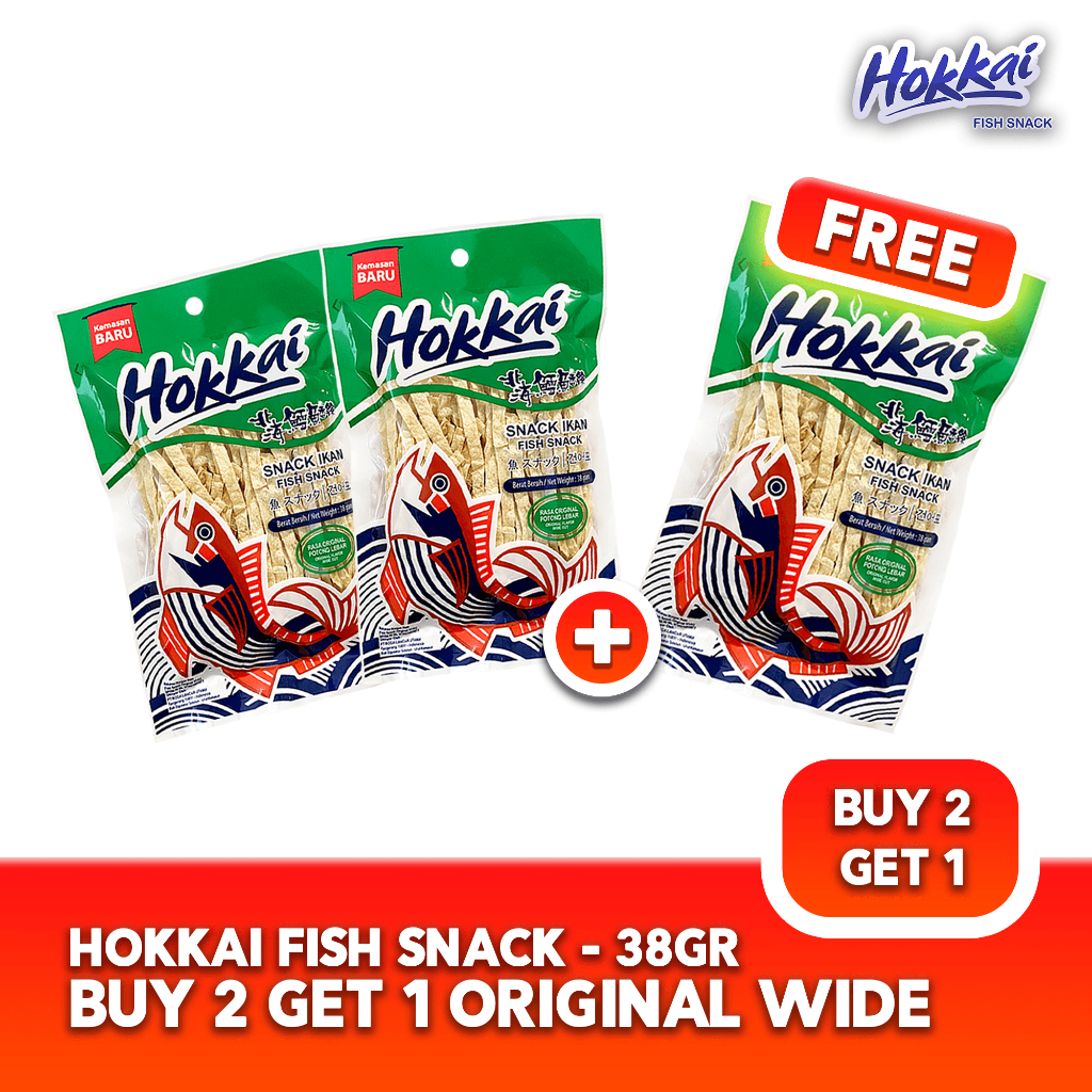 

Hokkai Fish Snack Beli 2 Original Wide Gratis 1 Original Wide 38 Gram