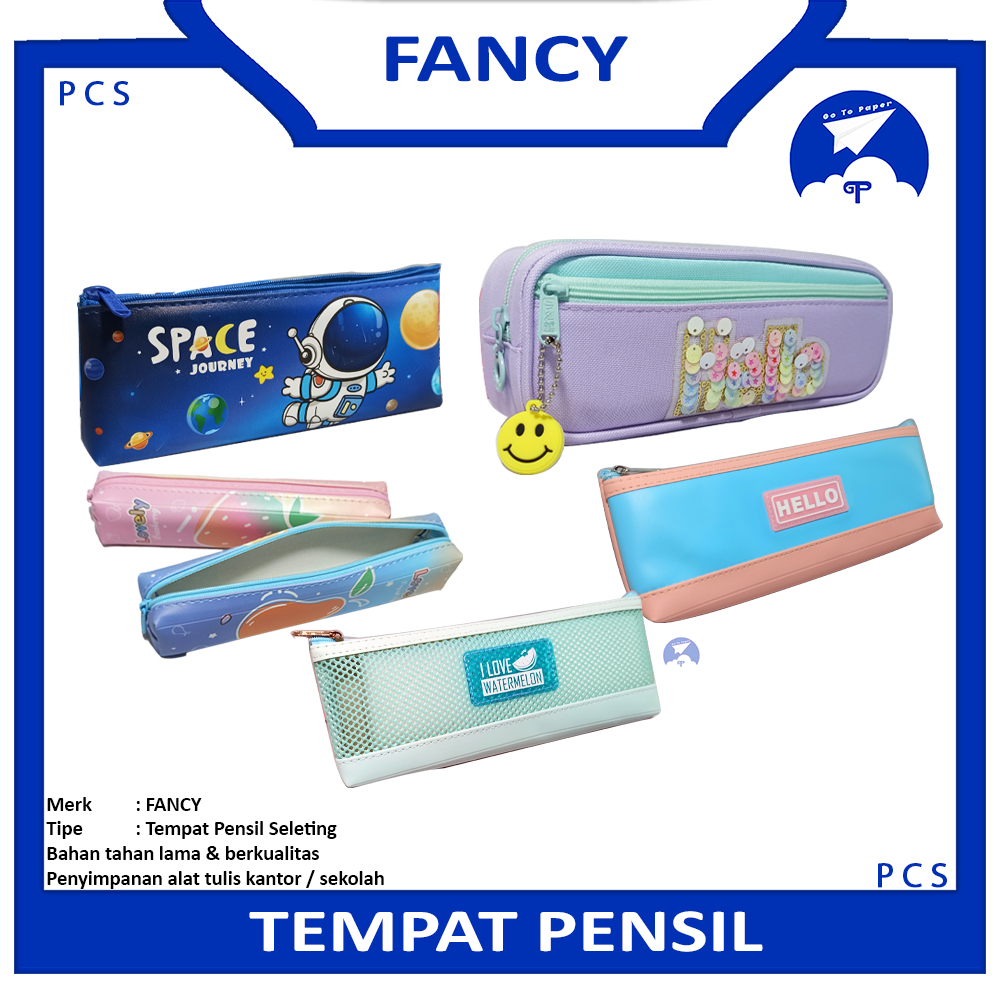 

FANCY - Pencil Case Tempat Pensil Resleting - Pcs