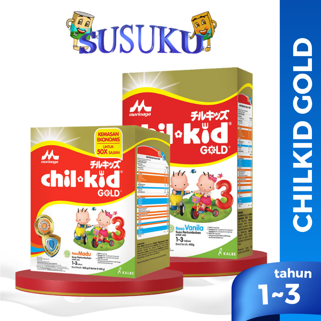 

Morinaga Chil Kid Gold Susu Pertumbuhan Anak 1-3 tahun 800gr/1600gr