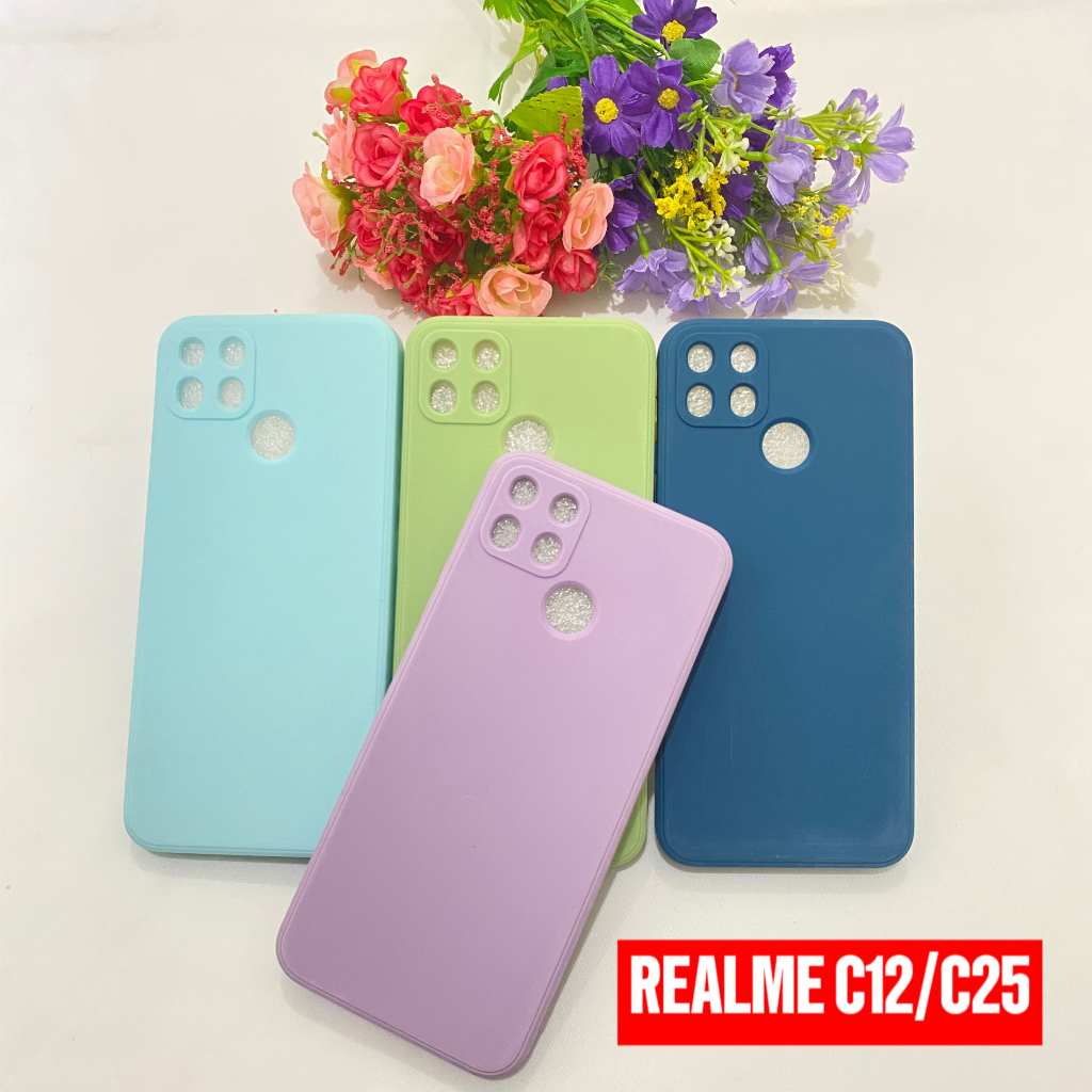 Softcase Realme C12 C25 Case Soft Candy Macaron