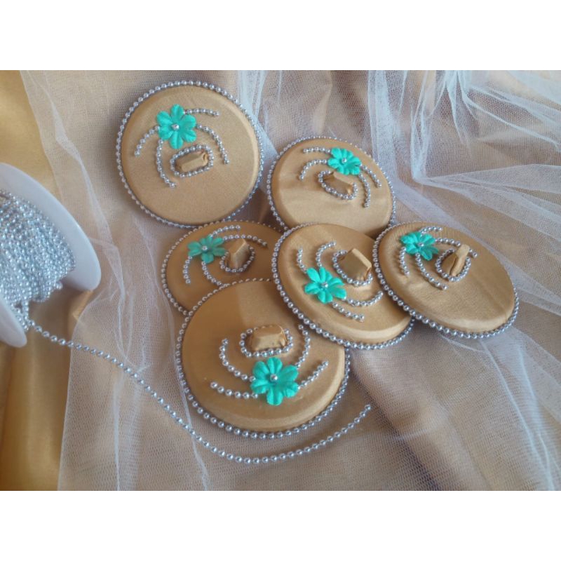 Tutup gelas hias cantik lucu kain warna warni