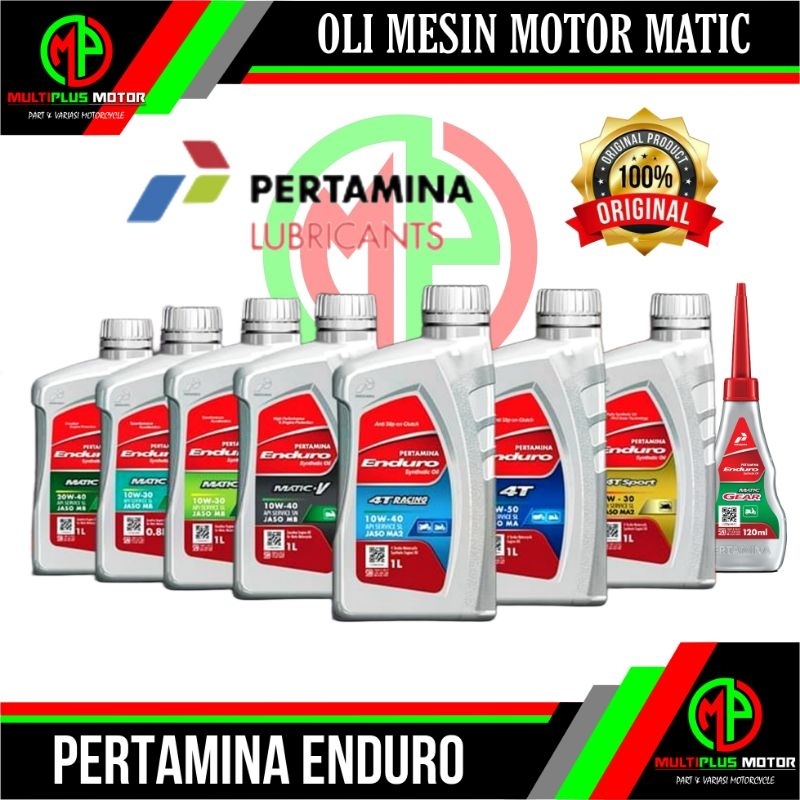 Oli mesin PERTAMINA ENDURO RACING SPORT 4T MATIC ORIGINAL 100%