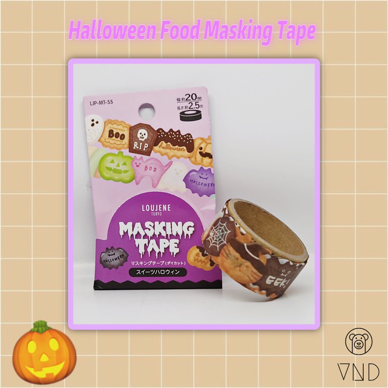

Halloween Food Masking Tape/ Washi Tape ORI Japan