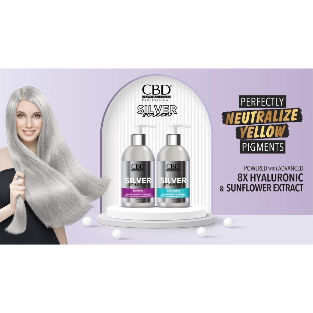 CBD SILVER SCREEN / SHAMPOO / CONDITIONER / SHAMPO SILVER