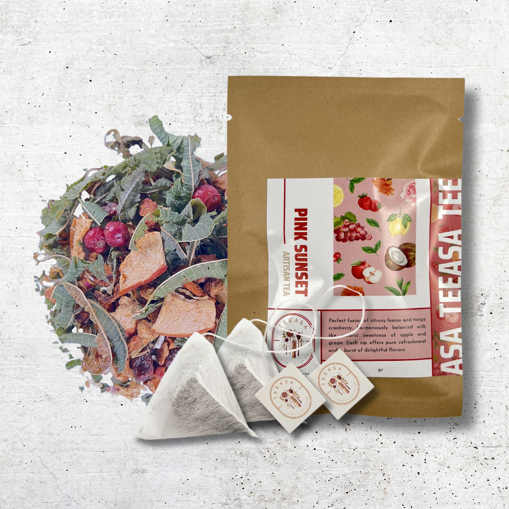 

TeeAsa Teh - Pink Sunset - Tea Bag Sachet Artisan Tea