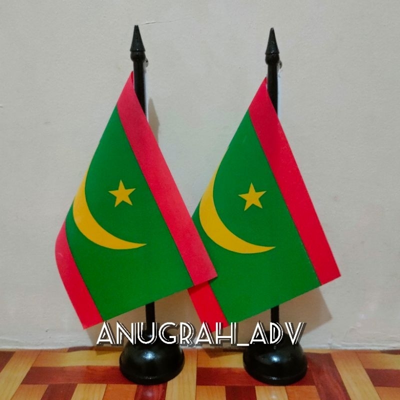 

tiang kayu bendera meja MAURITANIA