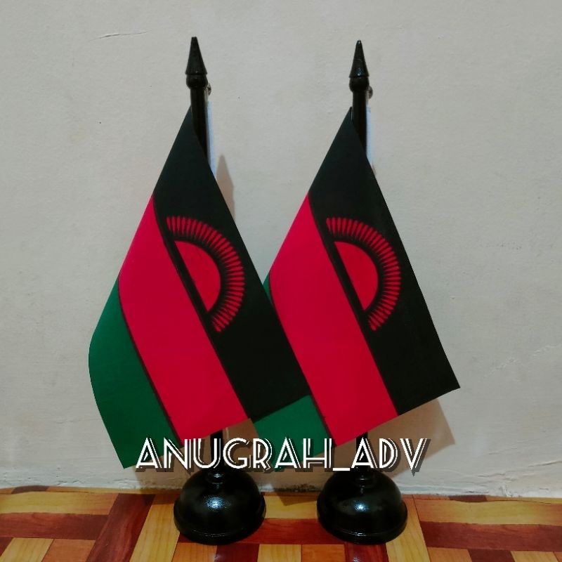 

tiang kayu bendera meja MALAWI
