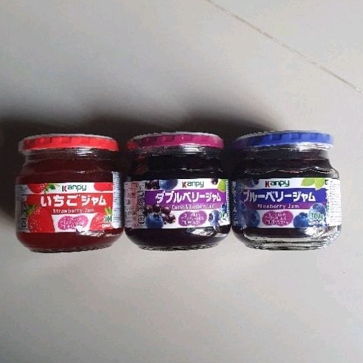 

Kanpy jam selai BLUEBERRY / DOUBLE BERRIES / STRAWBERRY IMPORT 300gr