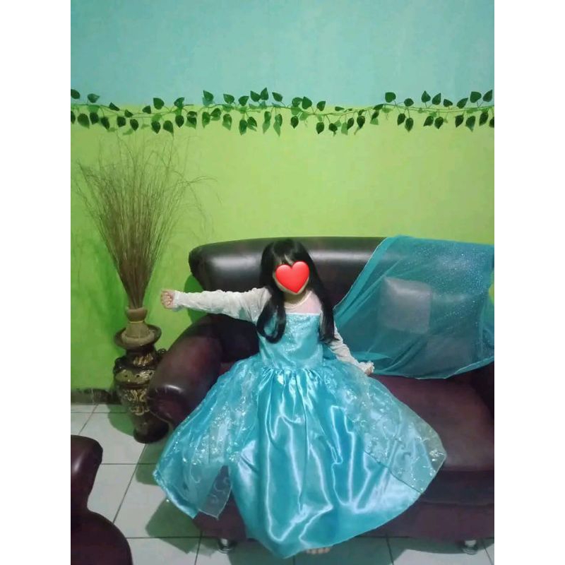 kostum anak  Frozen size 130/dress anak frozen Elsa size 130 5-8 tahun/baju Frozen anak perempuan
