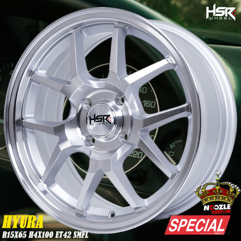 Promo Velg HSR Ring 15 Baut 4 PCD 100 Pelek Racing Agya Calya sigra Ring 15
