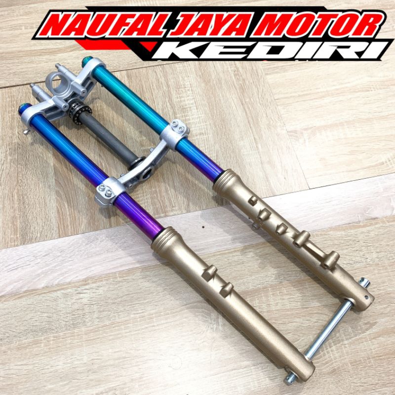 SOK SHOCK DEPAN NINJA R SS PNP RX KING TINGGAL PASANG AS RAINBOW