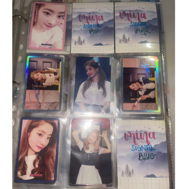 PHOTOCARD TWICE SIGNAL DAHYUN MINA