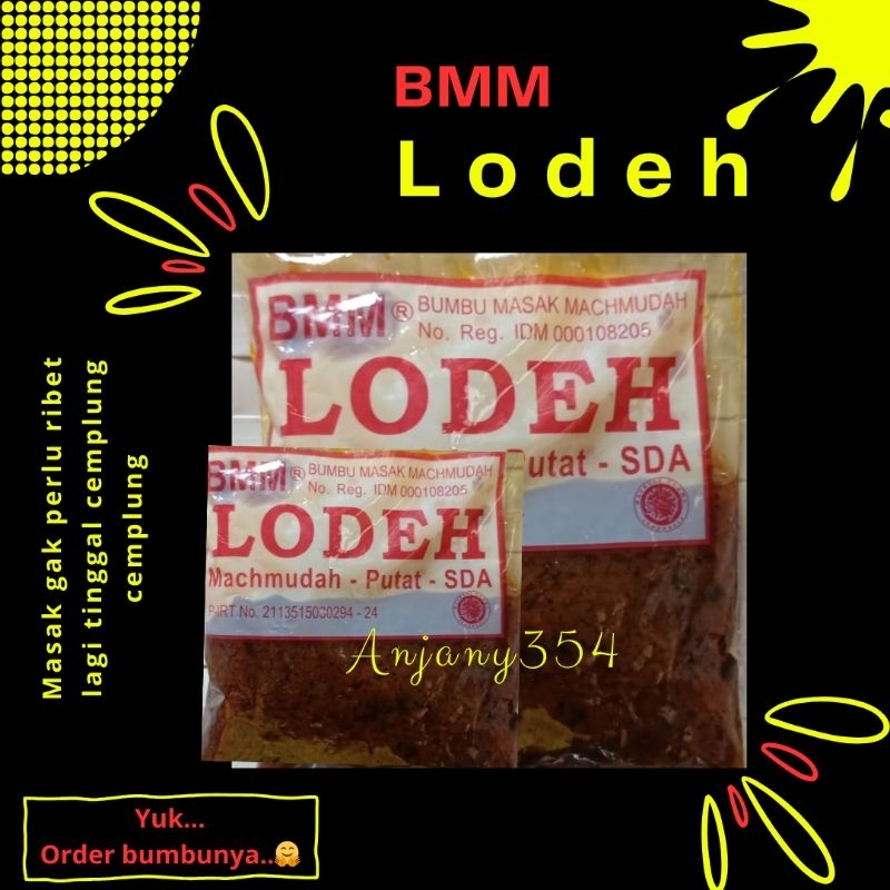 

Bumbu Masak Machmudah "BMM" Lodeh