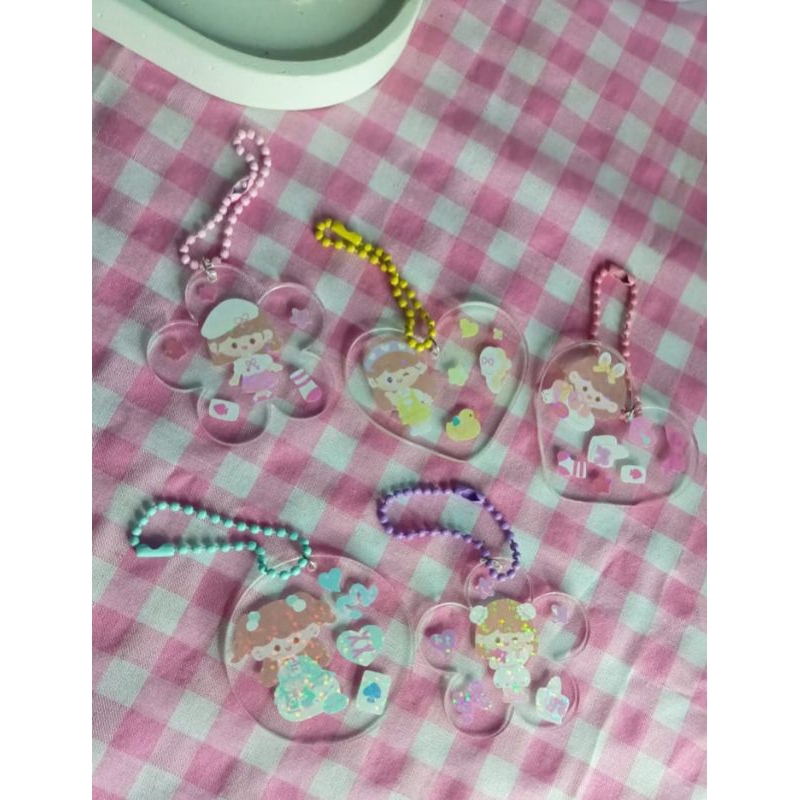 gantungan kunci akrilik/gantungan kunci lucu/gantungan kunci gemes