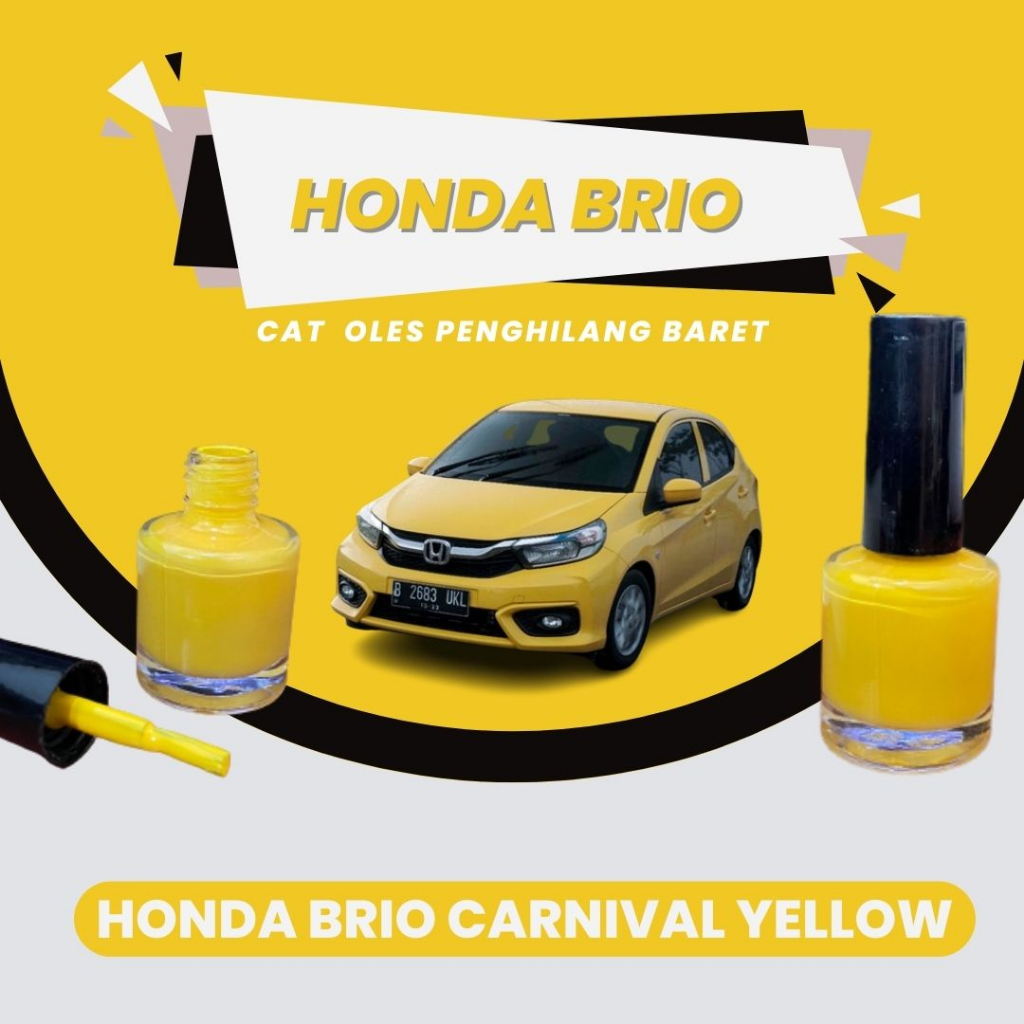 Cat Oles Penghilang Baret Honda Carnival Yellow Mobil Brio Kuning