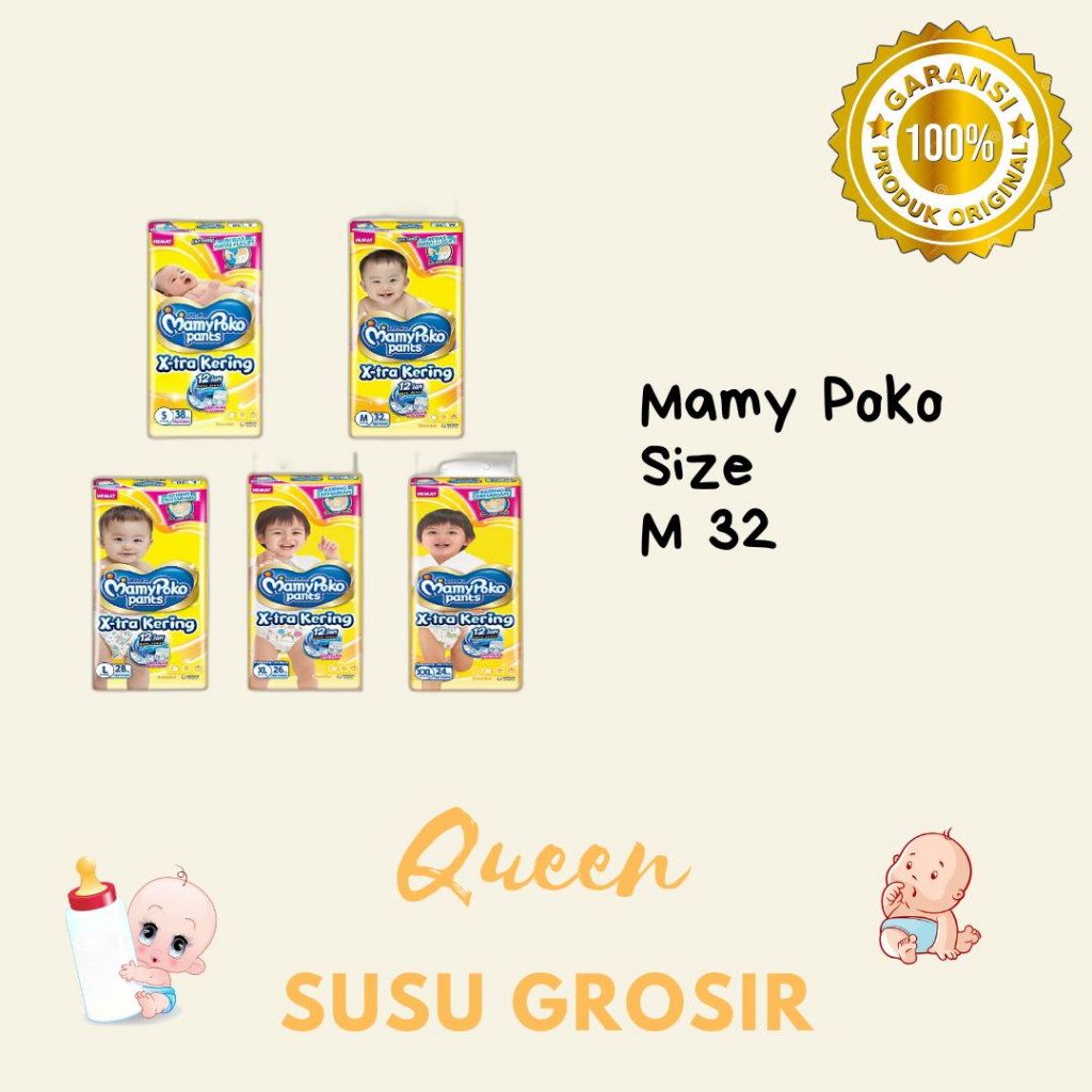 Pampers Mamy Poko ukuran M32