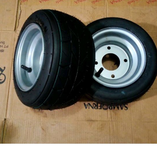 Ban Plus Velg ring 6 2pcs  gokart goped minibike tipe baut 4 dan Baut 3