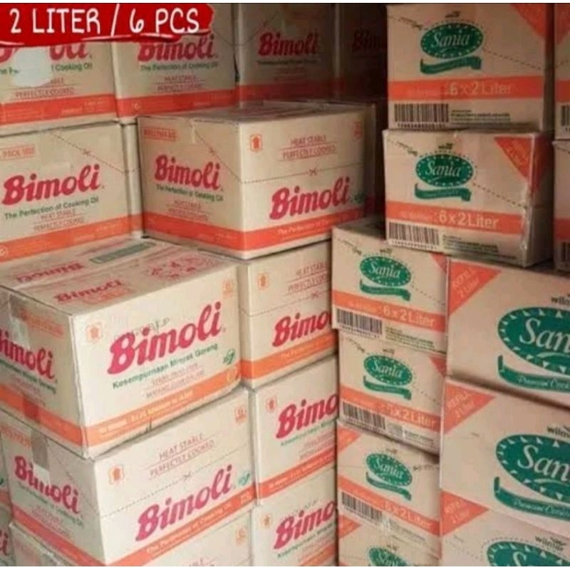 

PROMO MINYAK GORENG BIMOLI, 2L x 6 PCS ( 1 DUS/ karton)