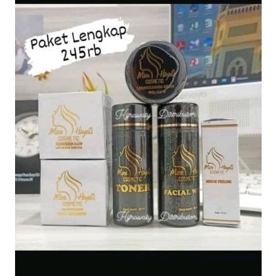 Paket lengkap + Pouch MH di jamin ORI (Paket basic/sunscreen/seum peeling/dna salmon) by Hj. Mira ha