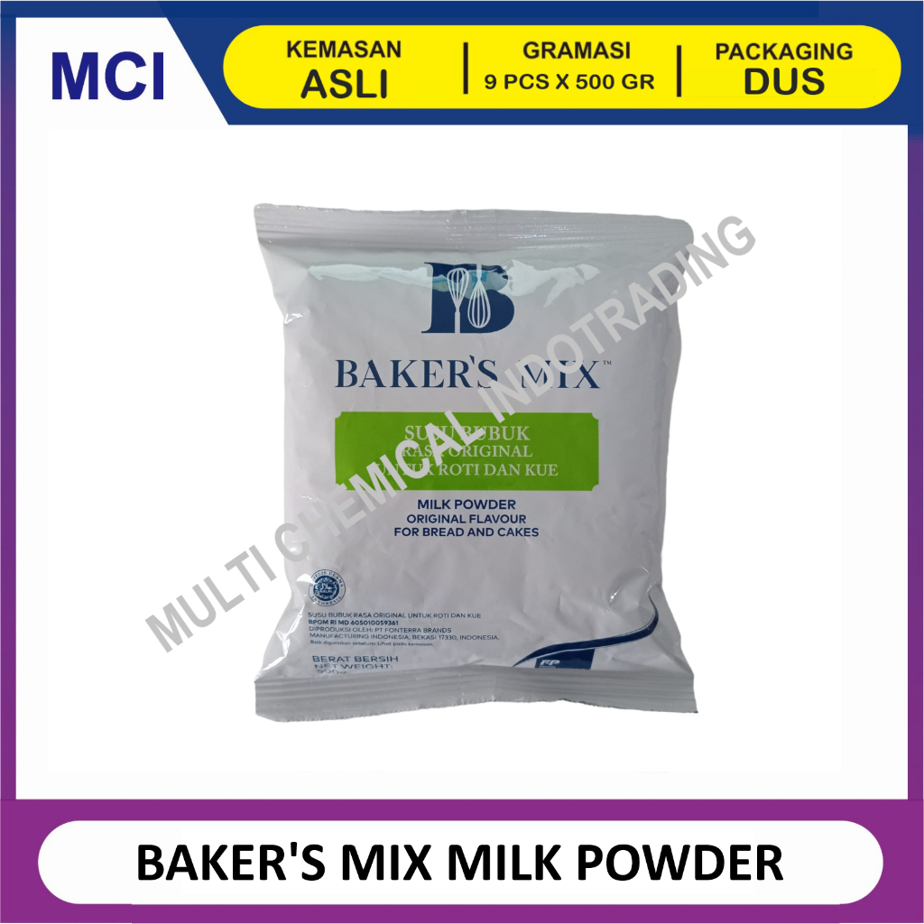 

BAKER'S MIX MILK POWDER BAKERS MIX SUSU BUBUK ANCHOR 500 GR - 1 DUS ISI 9 PCS