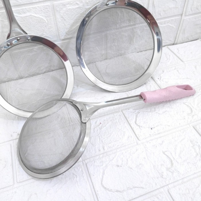 Saringan Minyak Goreng Rebus Tirisan Minyak Gorengan Stainless Halus