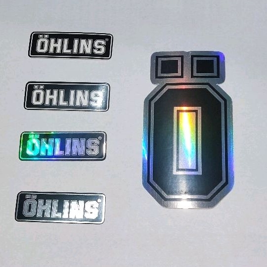 

stiker sticker ohlins transparan 4.7cm x 1.6cm