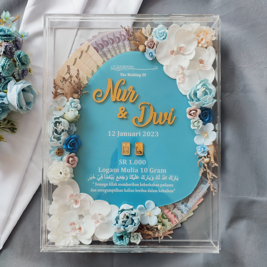 Mahar akrilik transparan