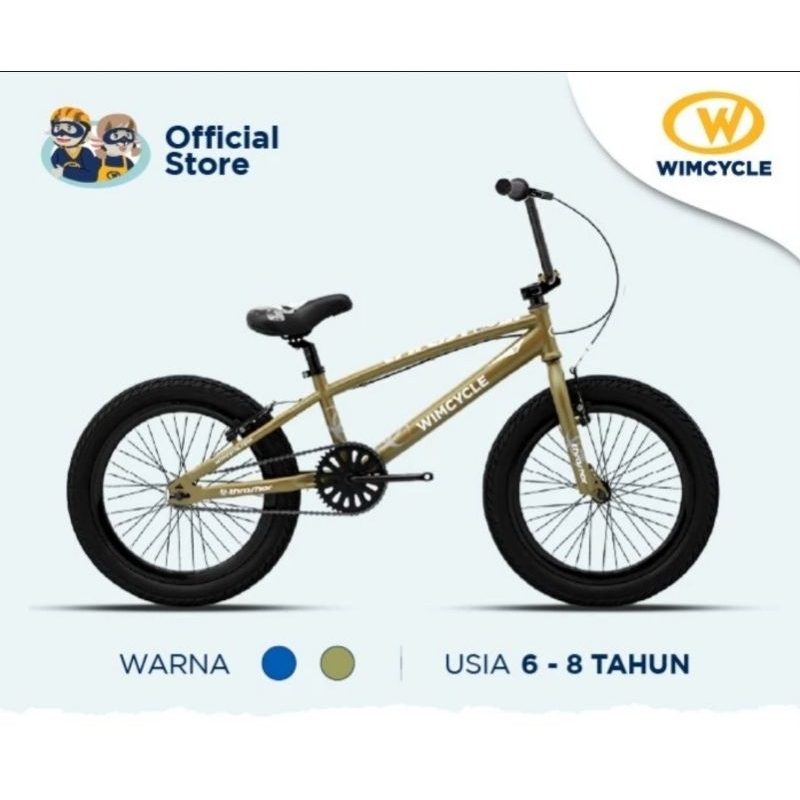 Sepeda BMX Thrasher 20 inc Wimcycle bike wim cycle