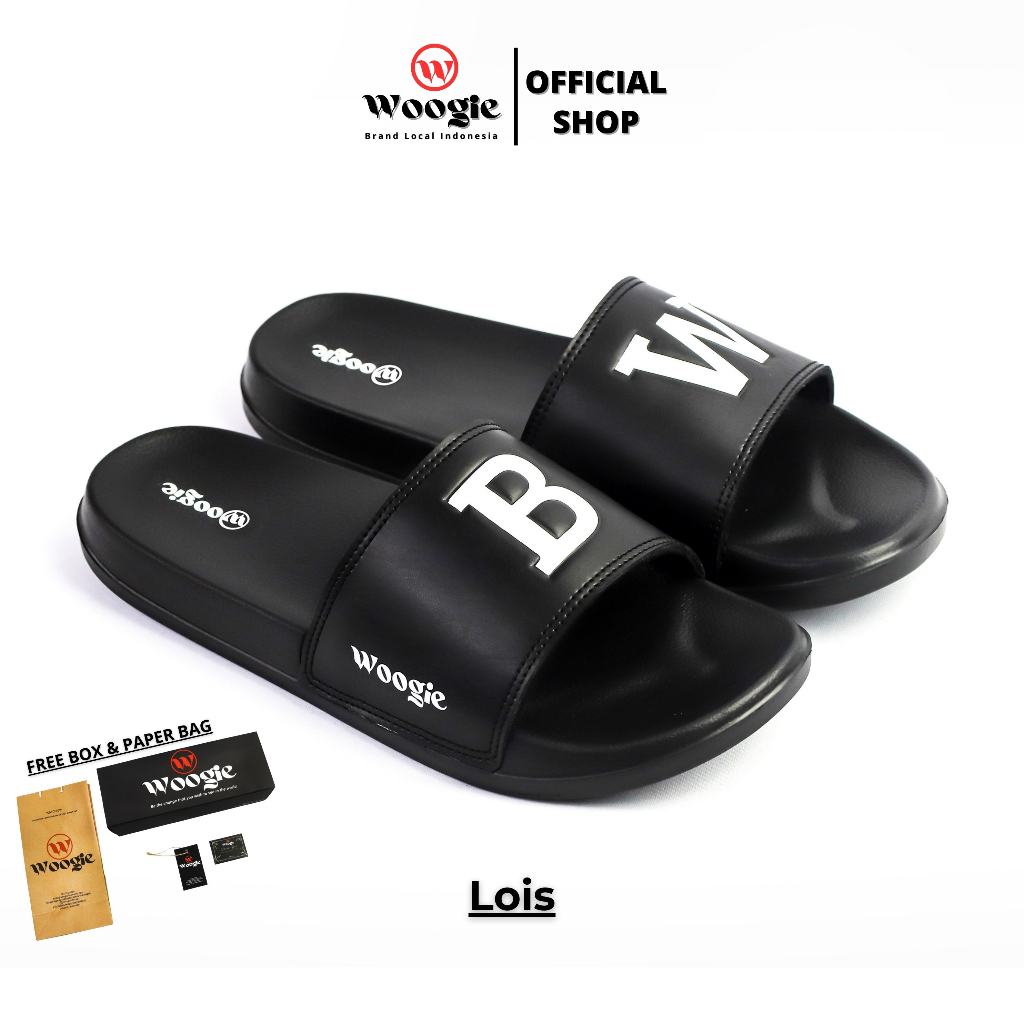 Woogie Lois Sandal Premium Unisex Black