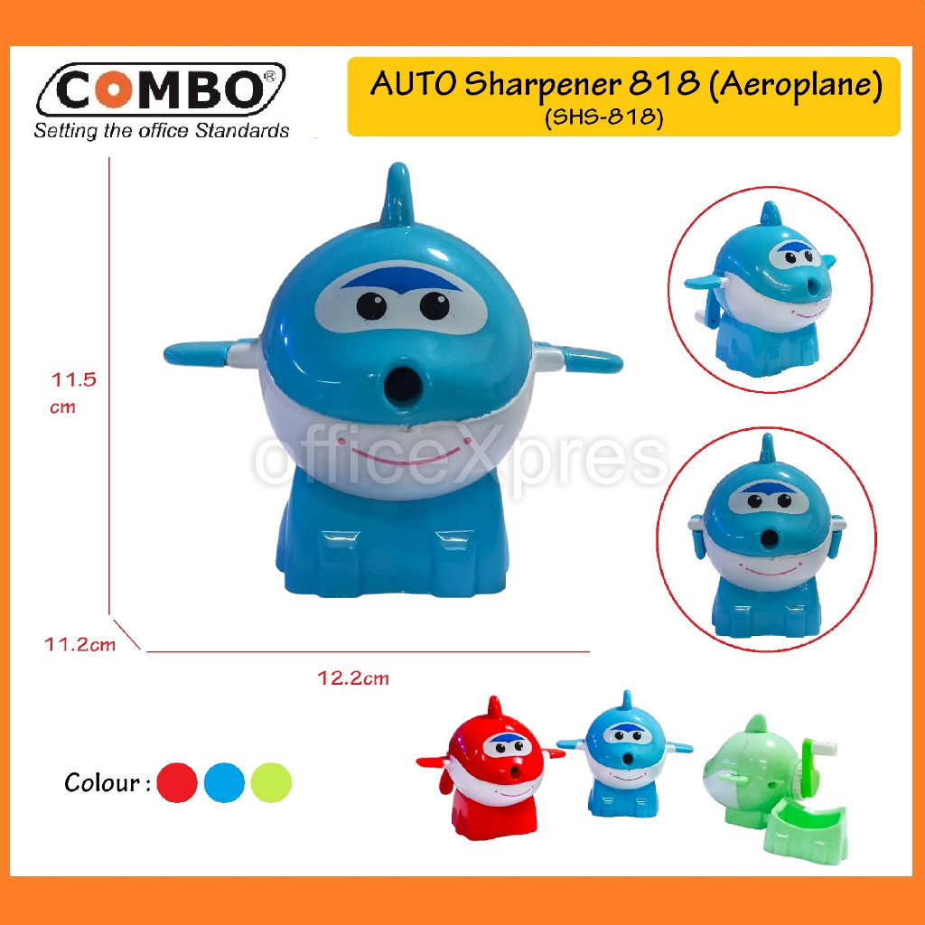 

Serutan Pensil / Rautan Pensil / Rautan Meja Putar Aeroplane / Sharpener 818 Anti Selip Auto-Feed