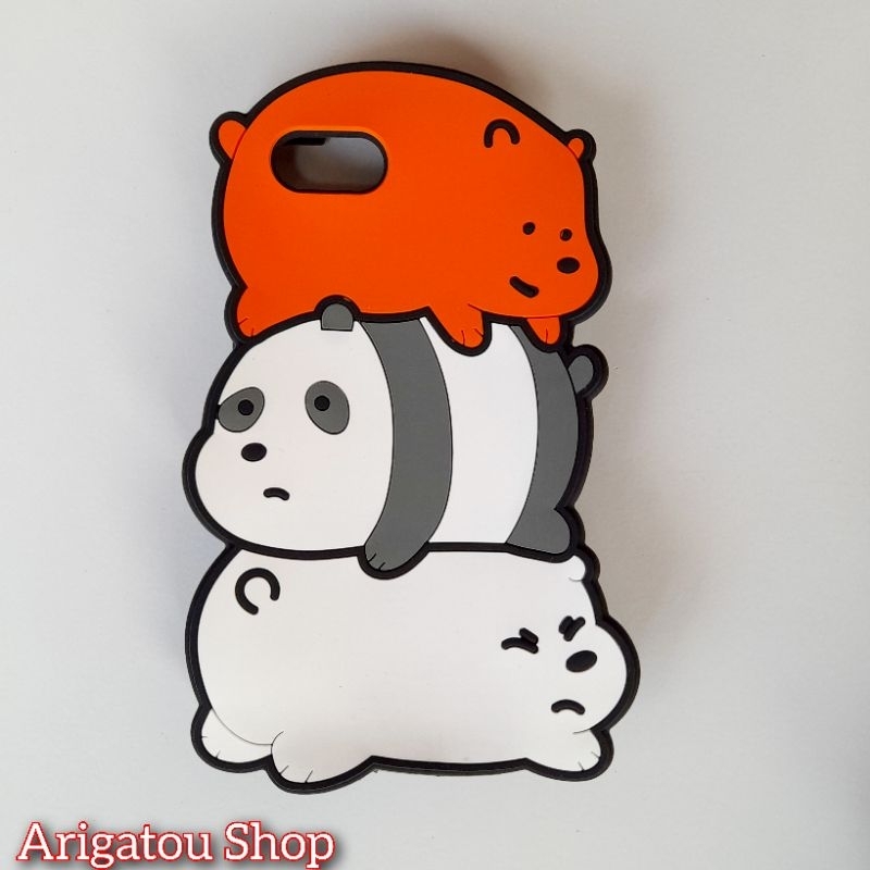 Realme C2 Case Softcase Boneka Karakter Beruang Bare Bear
